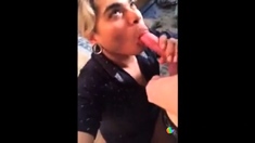 Latino Bitch Swallows Huge Load Hung White Thug