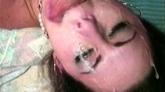 Pov homemade amateur facial cumshot and blowjob