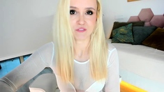 Beautiful blonde nanny and big boobed blonde MILF get pumped