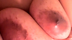 Amateur tennis player exposes her big boobs