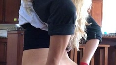 Amateur blonde ass fucked