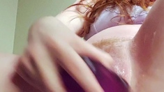 Amateur brunette ariana marie solo toying