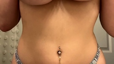 Big boobs milf masturbates with her dildo