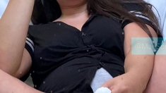 Amateur Brunette Anal Toy