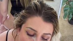 Stacked brunette goes solo toys and masturbation