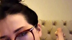 Hottest brunette solo webcam masturbation 2