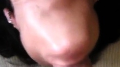 Rough Amateur Blowjob: Hard Cock Down Her Throat
