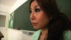 Asian College Girl Gives Blowjob And Fucked