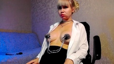 Webcam Beauty double penetration fingers and toys