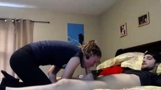 Hot amateur pov blowjob handjob