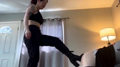 Domina Rei Yamazawa Trans Femsub Is Kicked And Has Her