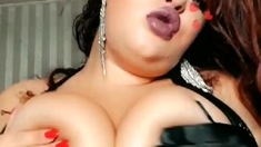 Great Big Boobs On Masturbating Redhead