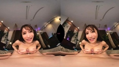 Amateur hot goth teen gives a POV blowjob