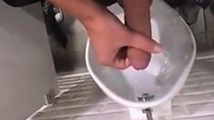 Amazing Guy Cruising In Public Toilet