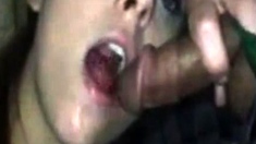 Blowjob Undertable To Nerd Playing Game