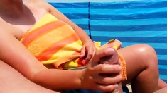 Beach Handjob