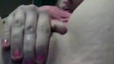 Teen pussy has a very wet orgasm