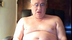 grandpa cum on cam and taste his cum