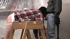 Hungry Ass-king Ties That Male Up To The Bench And Fucks Him Raw