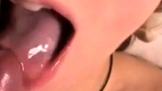 Delicious Teen Twink Eating Cum