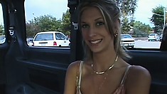 Tramp-stamped Slut With A Tanned Butt Gets Fucked In A Mini Van