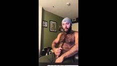 Hairy Lumberjack Shows Off His Cock ( No Cum )