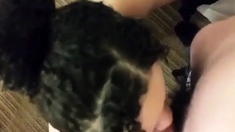 Brown Girl Blow White Dick