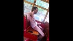 Str8 guy stroke in bus