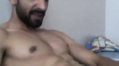 Turkish handsome hunk with big cock cumming